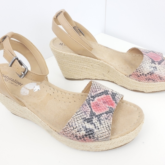 NATURALIZER wedge sandals size 10M - Picture 3 of 12